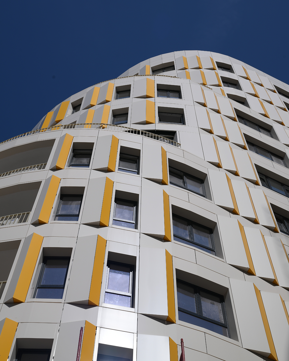 Residential Building Ventialted Facade Design